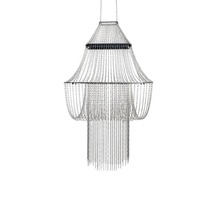 DCWéditions Lamp C Pendant Stainless Steel/ Black