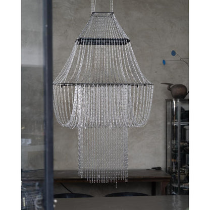 DCWéditions Lamp C Pendant Stainless Steel/ Black