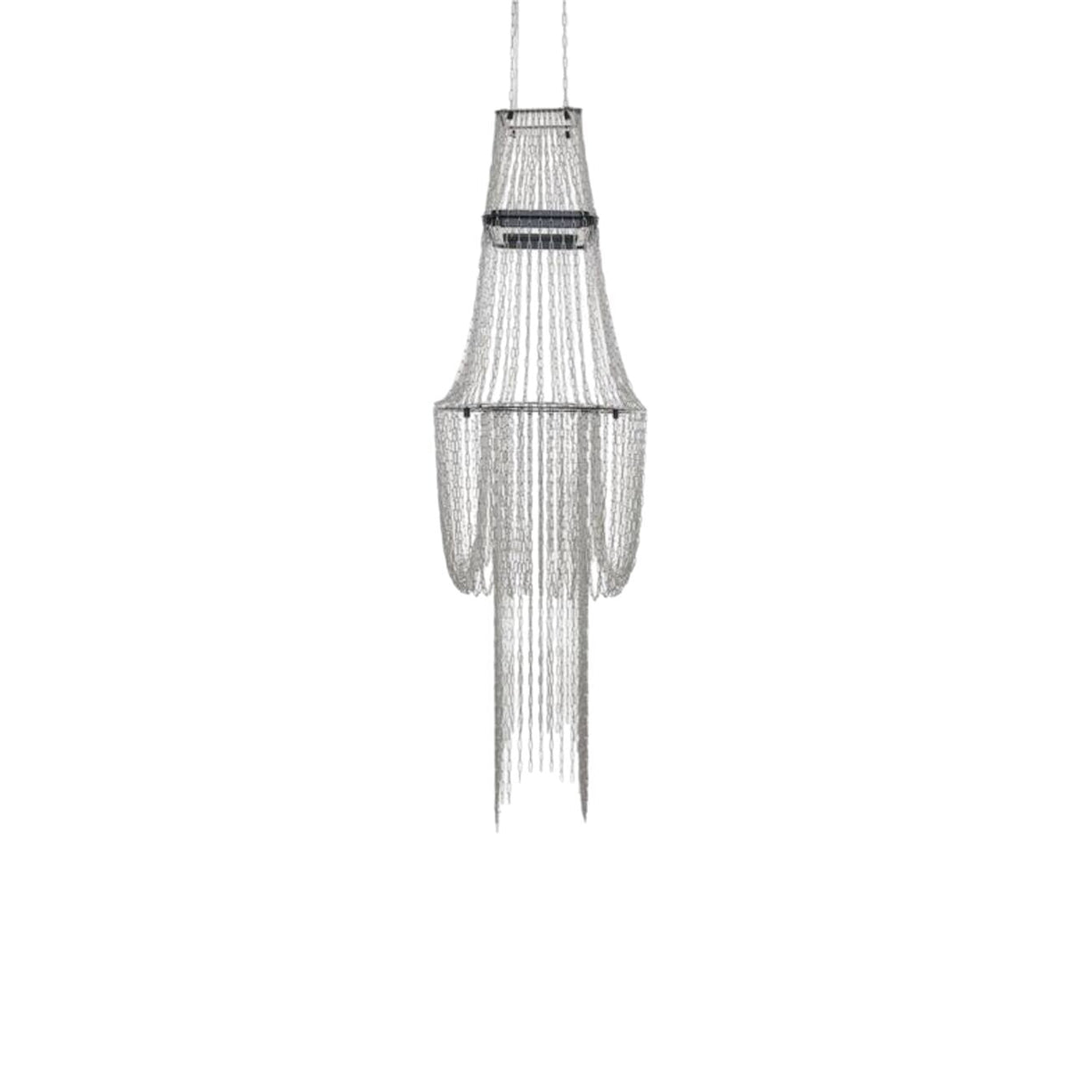 DCWéditions Lamp C Pendant Stainless Steel/ Black