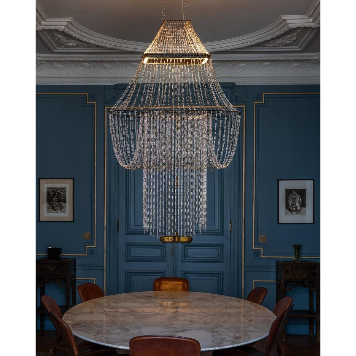 DCWéditions Lamp C Pendant Stainless Steel/ Black