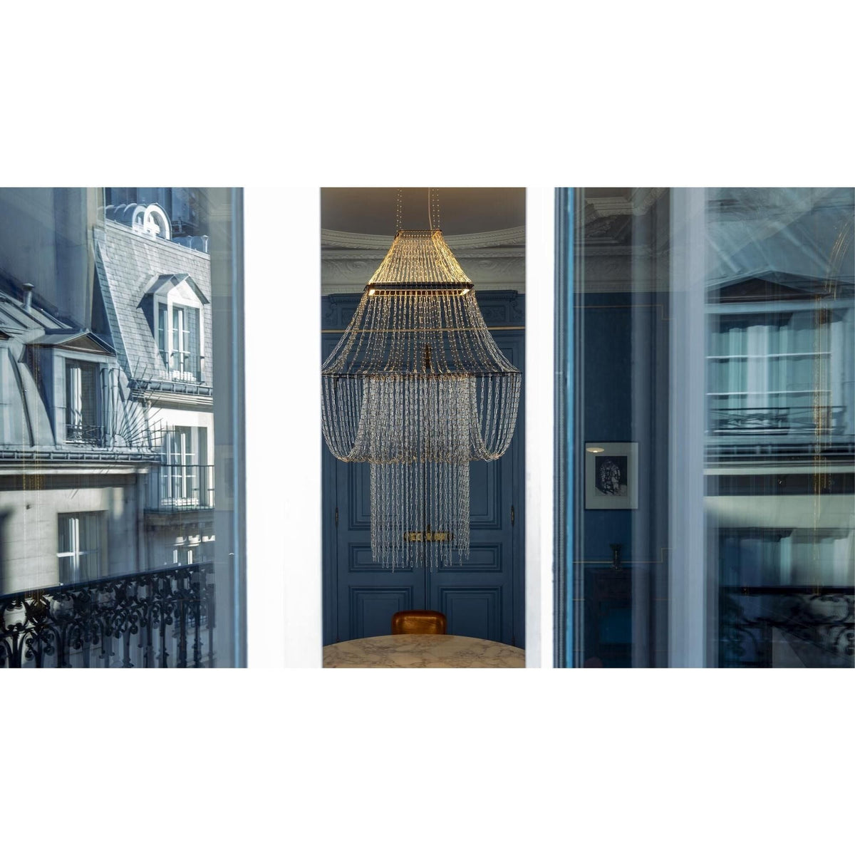 DCWéditions Lamp C Pendant Stainless Steel/ Black
