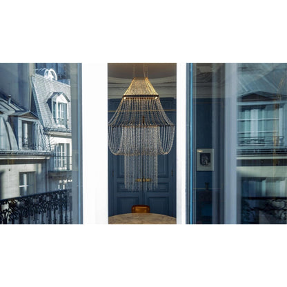 DCWéditions Lamp C Pendant Stainless Steel/ Black