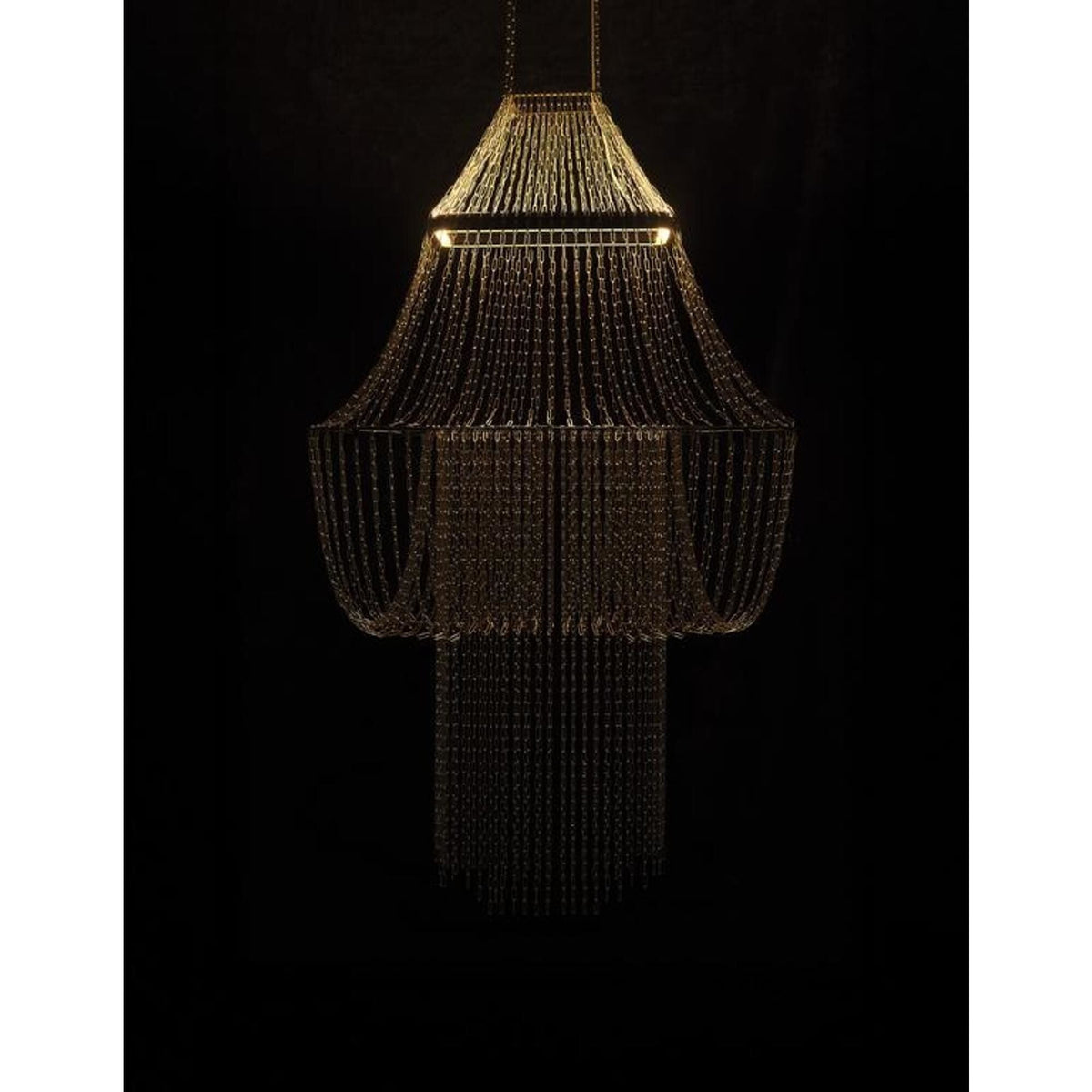 DCWéditions Lamp C Pendant Stainless Steel/ Black