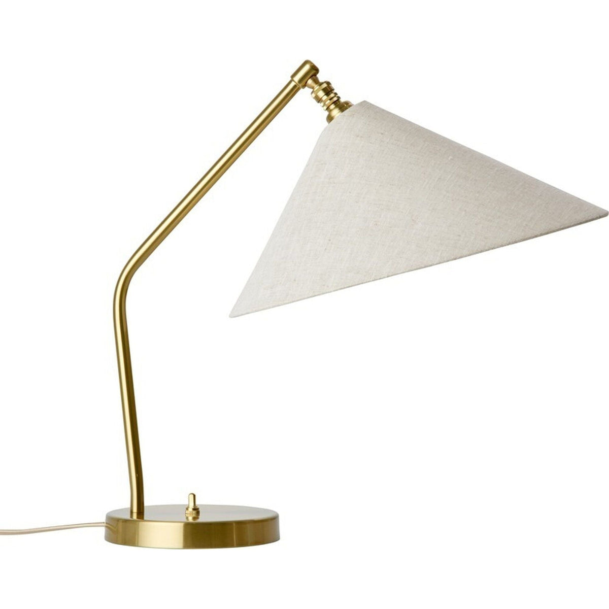 Gräshoppa Table Lamp Brass/ Canvas