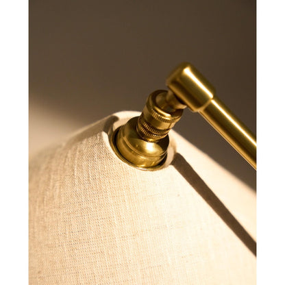 Gräshoppa Table Lamp Brass/ Canvas