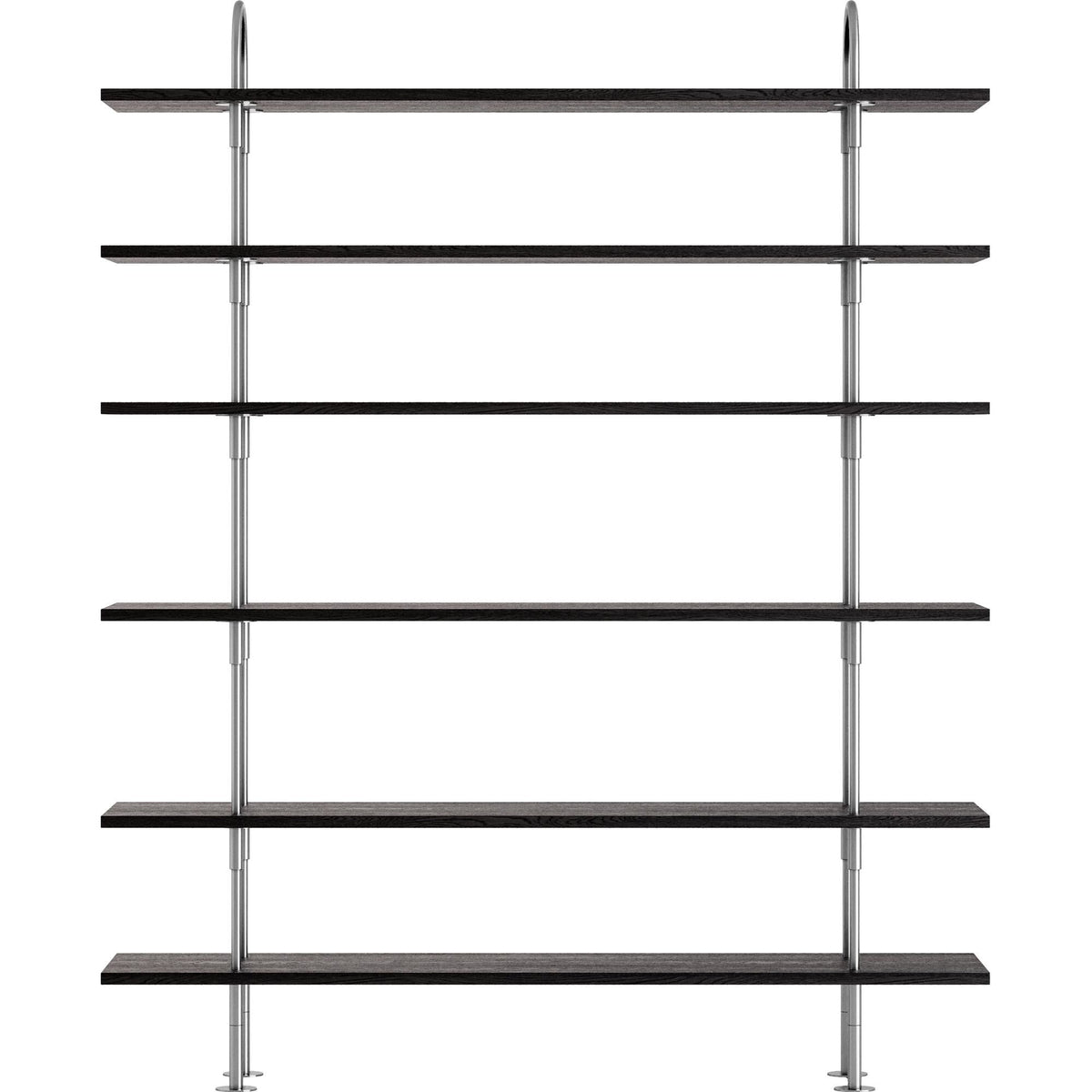 Keen 160 Shelving System 6 Shelves Stainless Steel/Ash Veneer