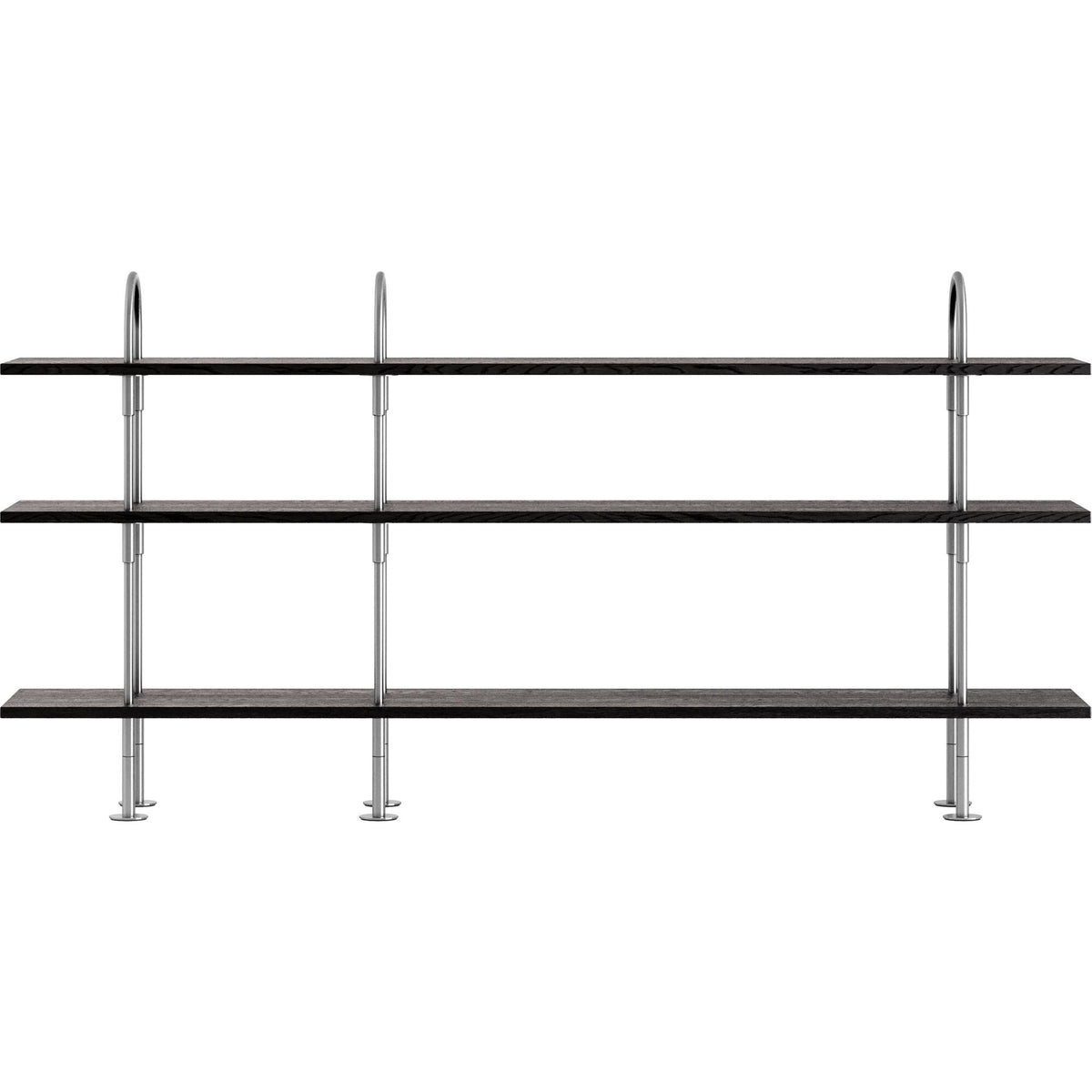 Keen 208 Shelving System 3 Shelves Stainless Steel/Ash Veneer