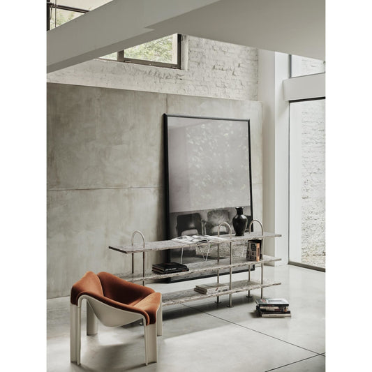 Keen 208 Shelving System 3 Shelves Stainless Steel/Ash Veneer