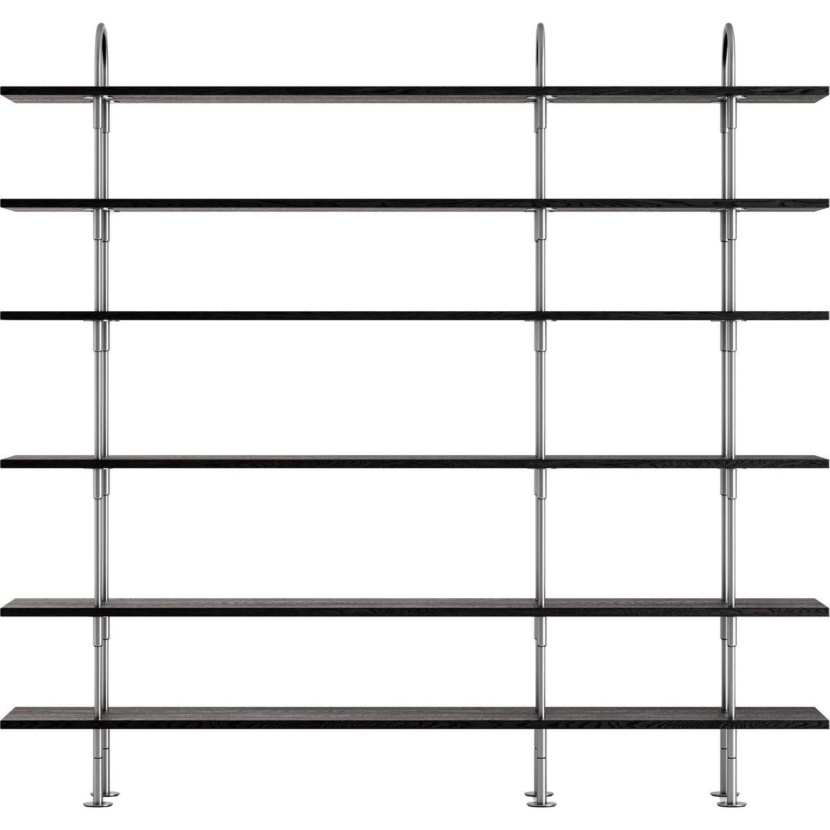 Keen 208 Shelving System 6 Shelves Stainless Steel/Ash Veneer