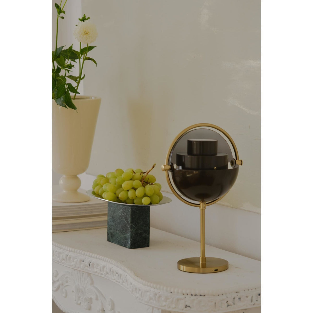 Multi-Lite Limited Edition Portable Lamp Mocha Brown/ Brass