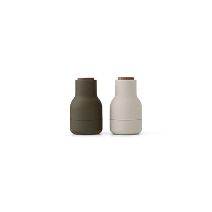 Bottle Grinder Small Set of 2 by Audo #Hunting Green/ Beige/Walnut