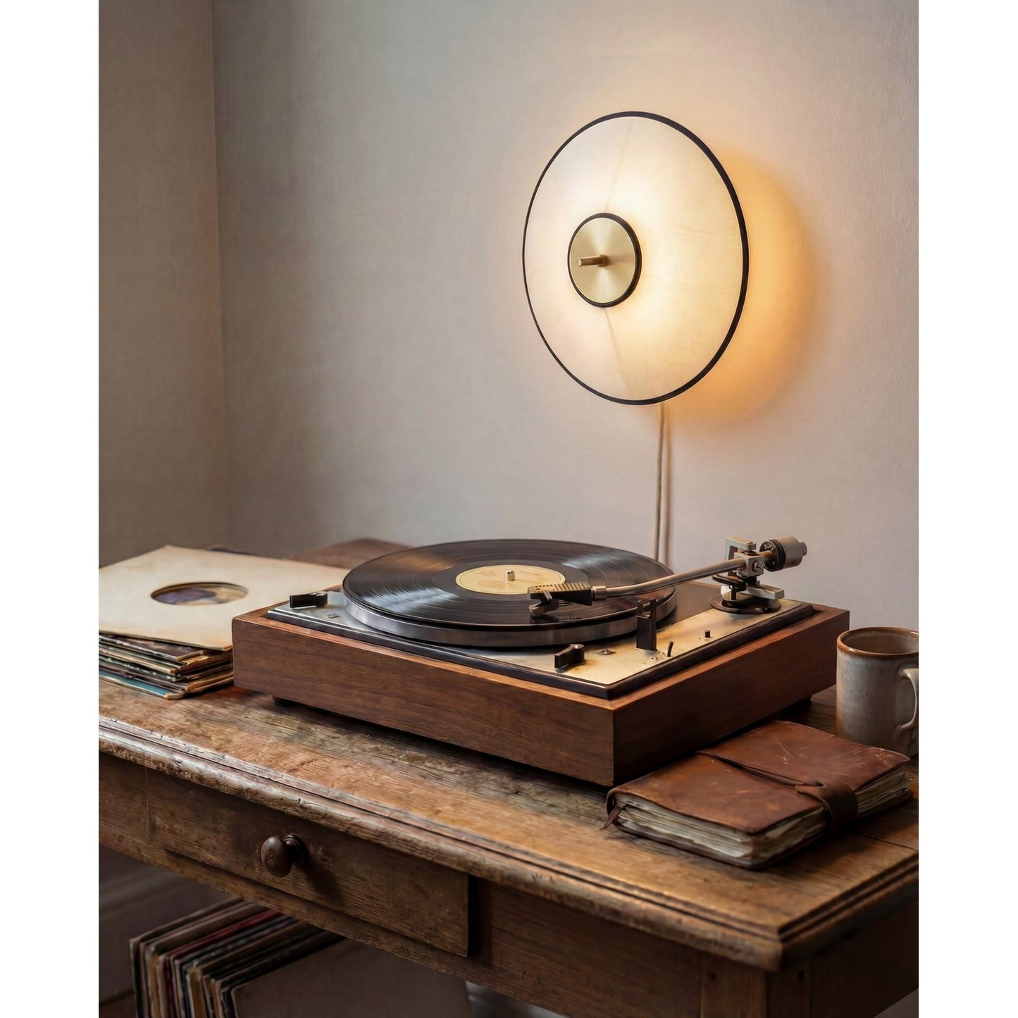 Edgeform Tafta Wall/ Ceiling Light Ø40 Black/Off-White