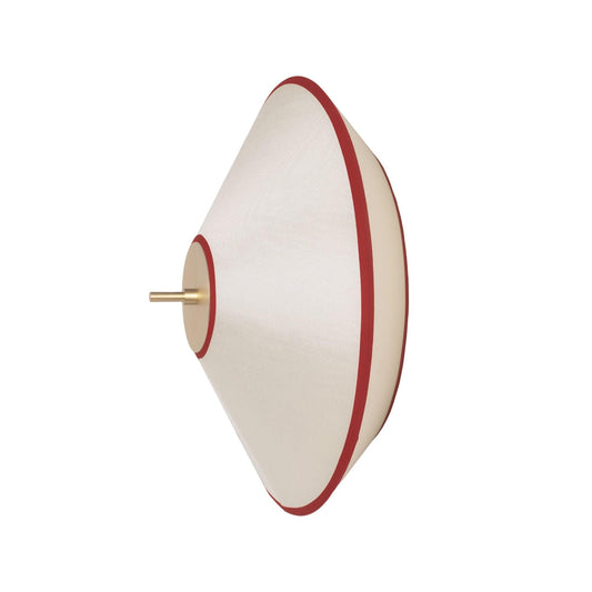Edgeform Tafta Wall/ Ceiling Light Ø40 Red/Off-White