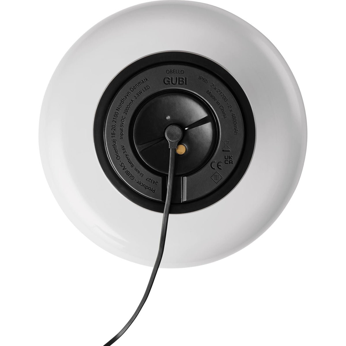 Obello Portable Lamp Pearl White