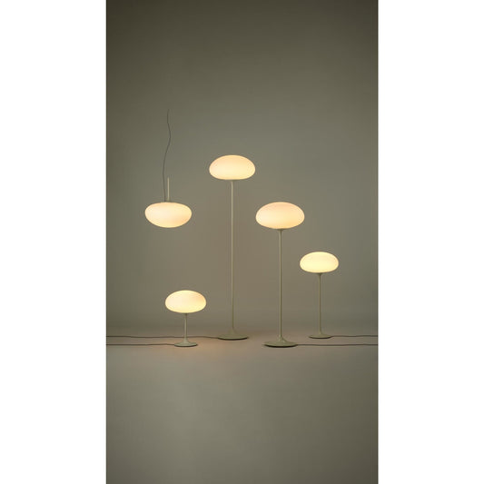 Stemlite Floor Lamp H150 Black Red/Opal