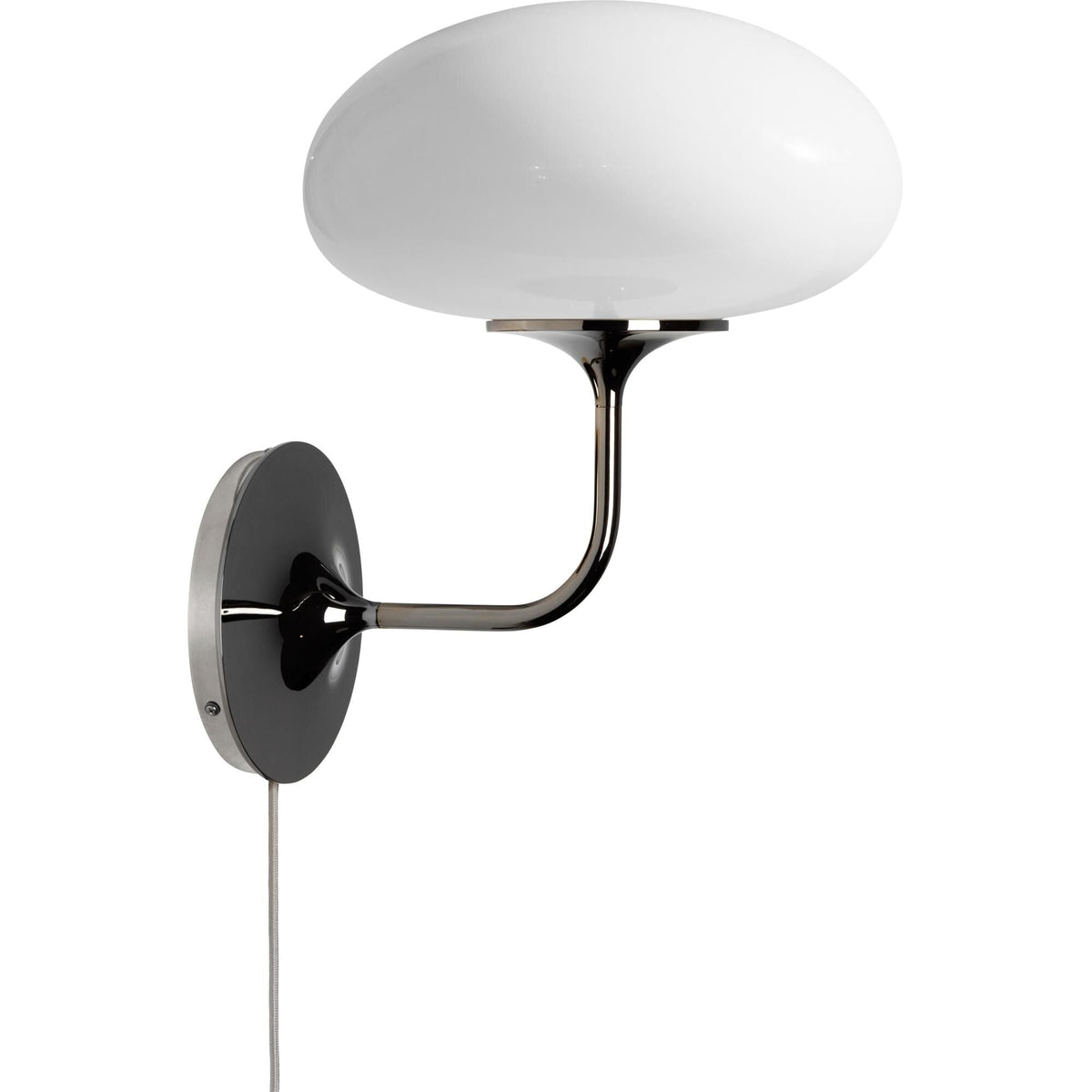 Stemlite Wall Lamp Black Chrome/Opal