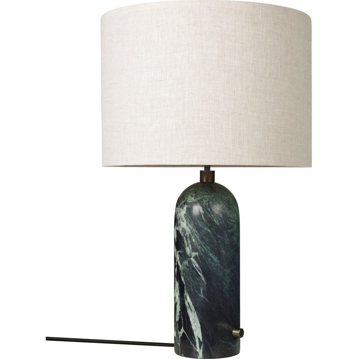 Gravity Table Lamp Large Dark Mesh Steel Black/ Canvas