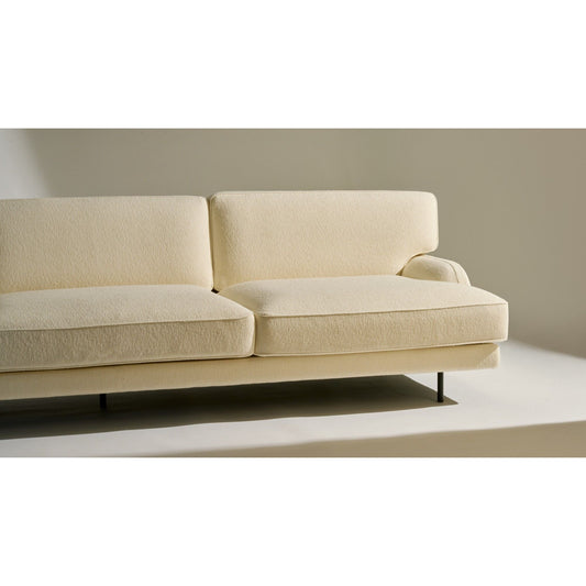 Flaneur 2-Seater Sofa Black/ Bouclé 001