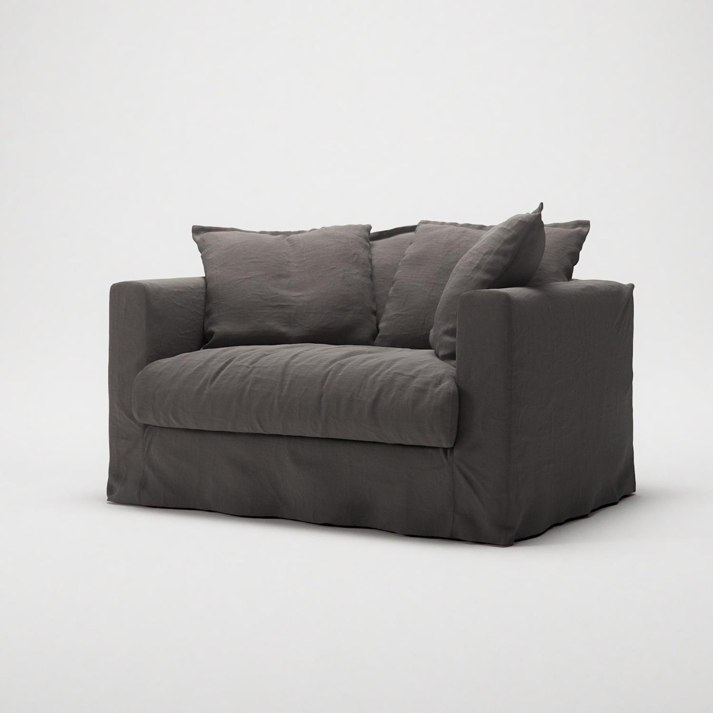 Decotique Le Grand Air Love Seat Armchair Smoked Granite