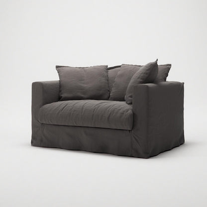 Decotique Le Grand Air Love Seat Armchair Smoked Granite