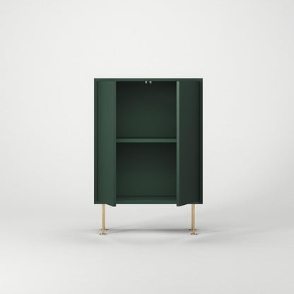 Decotique Vogue Cabinet 64 Green/Brass