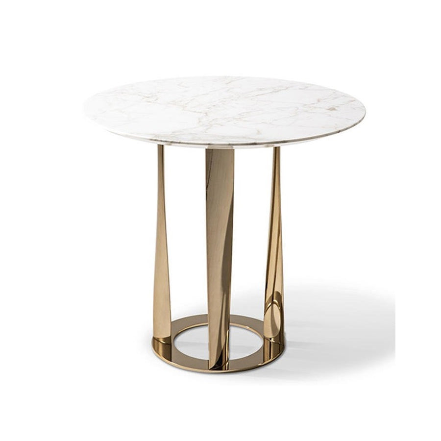 Boboli - Round Marble Top Coffee Table with Round Base