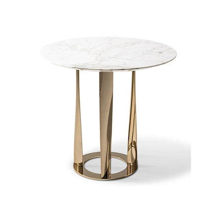 Boboli - Round Marble Top Coffee Table with Round Base