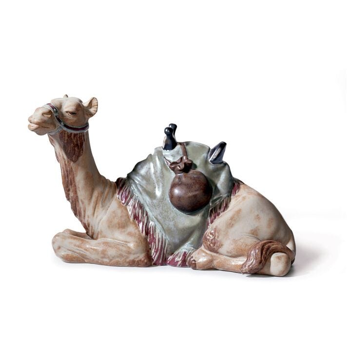 Camel Figurine Matte by Lladró