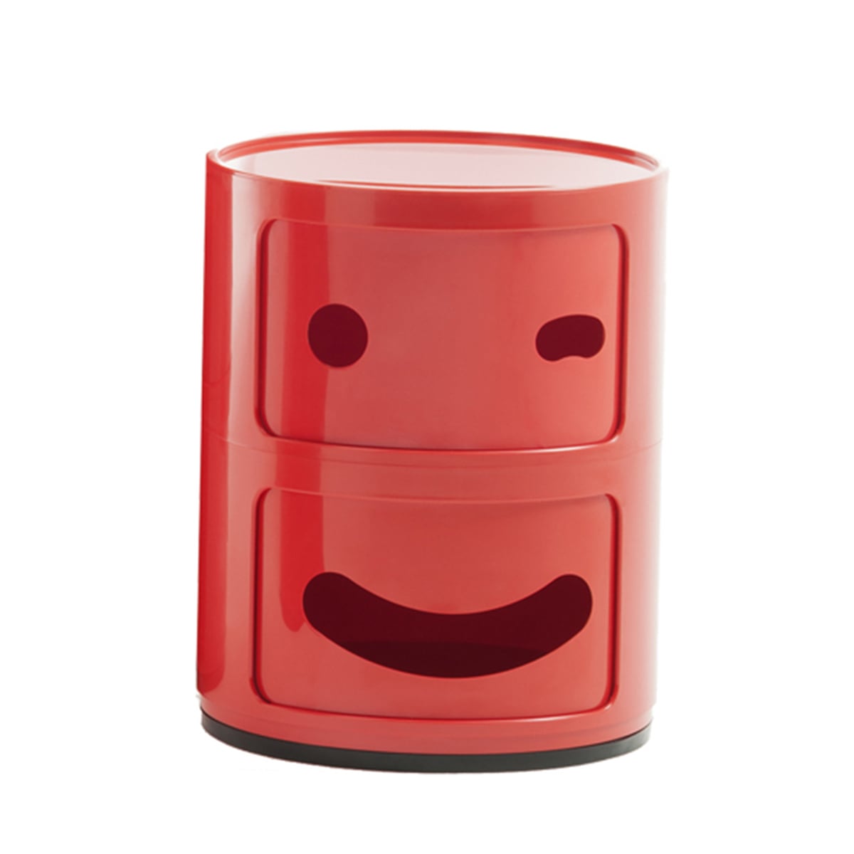 Componibili Smile storage unit 3, 2 modules, red