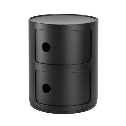 Componibili Recycled storage unit, 2 modules, matt black