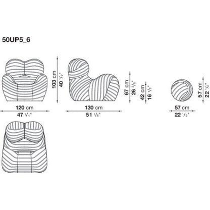 Lounge Chairs Up 50 by B&B Italia #Soara 140
