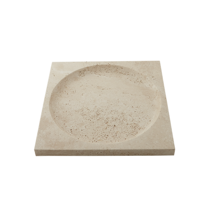 REGINA Dish 30 cm by AYTM #Travertine