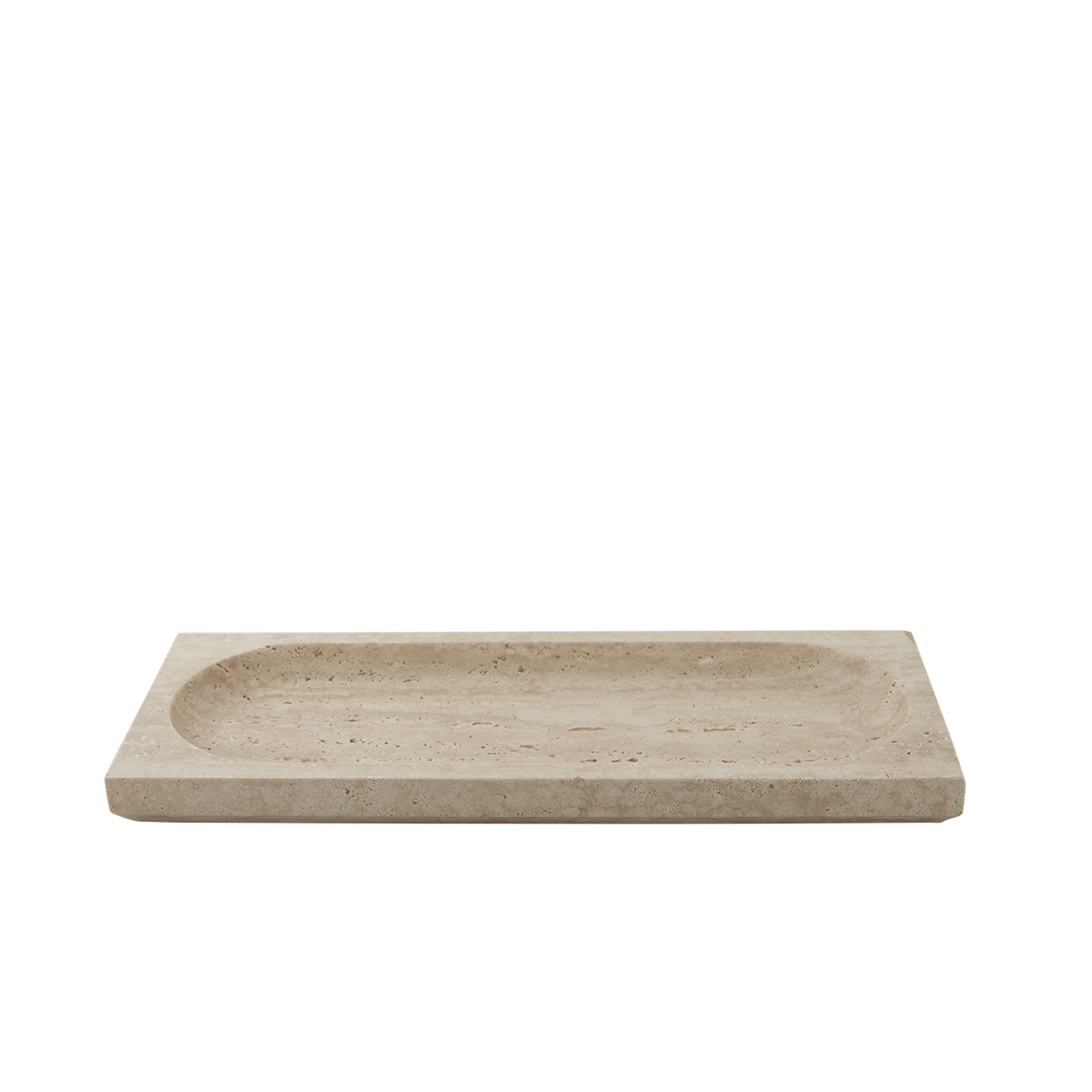 REGINA Dish 40 cm by AYTM #Travertine