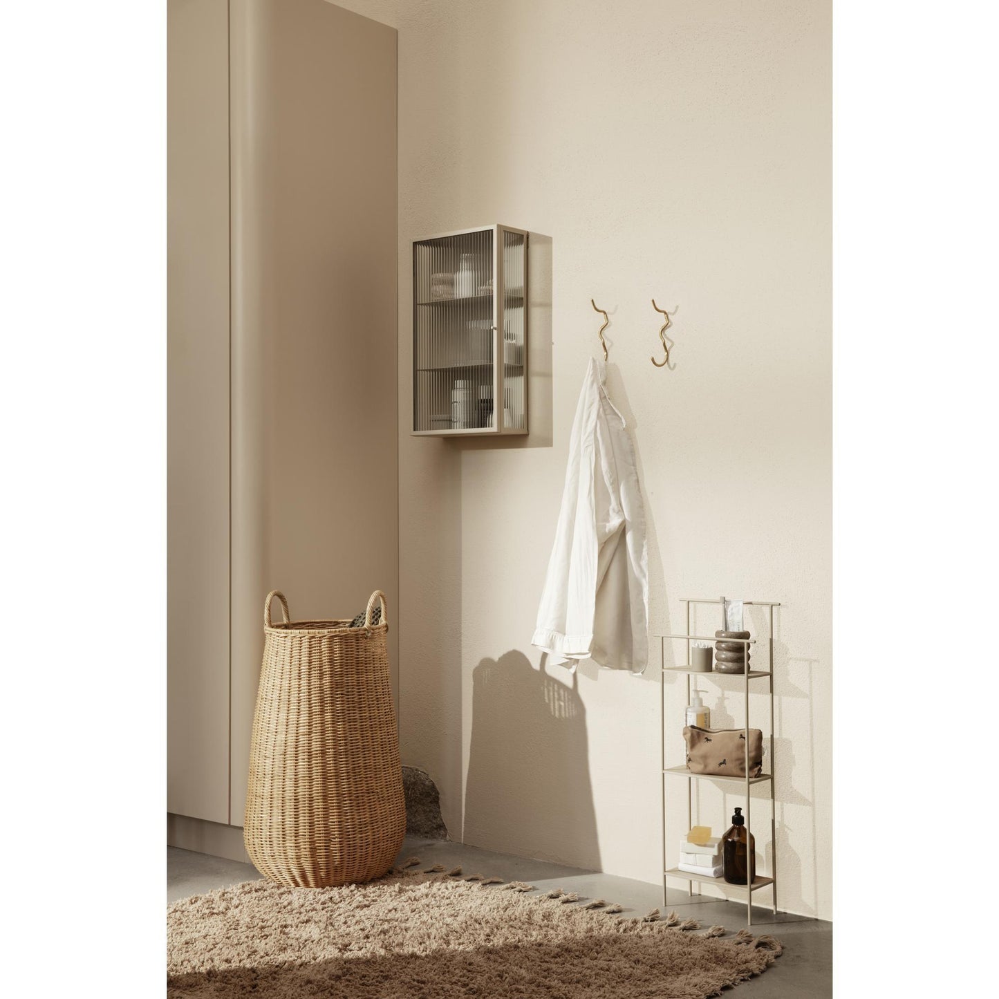 Ferm Living Braided Laundry Hamper Natural