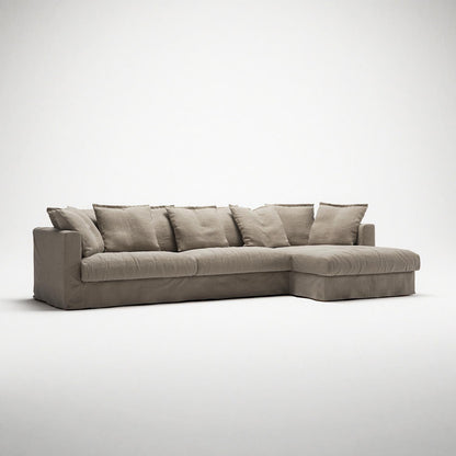 Decotique Le Grand Air 3-Seater Sofa Chaise Right Savage Linen