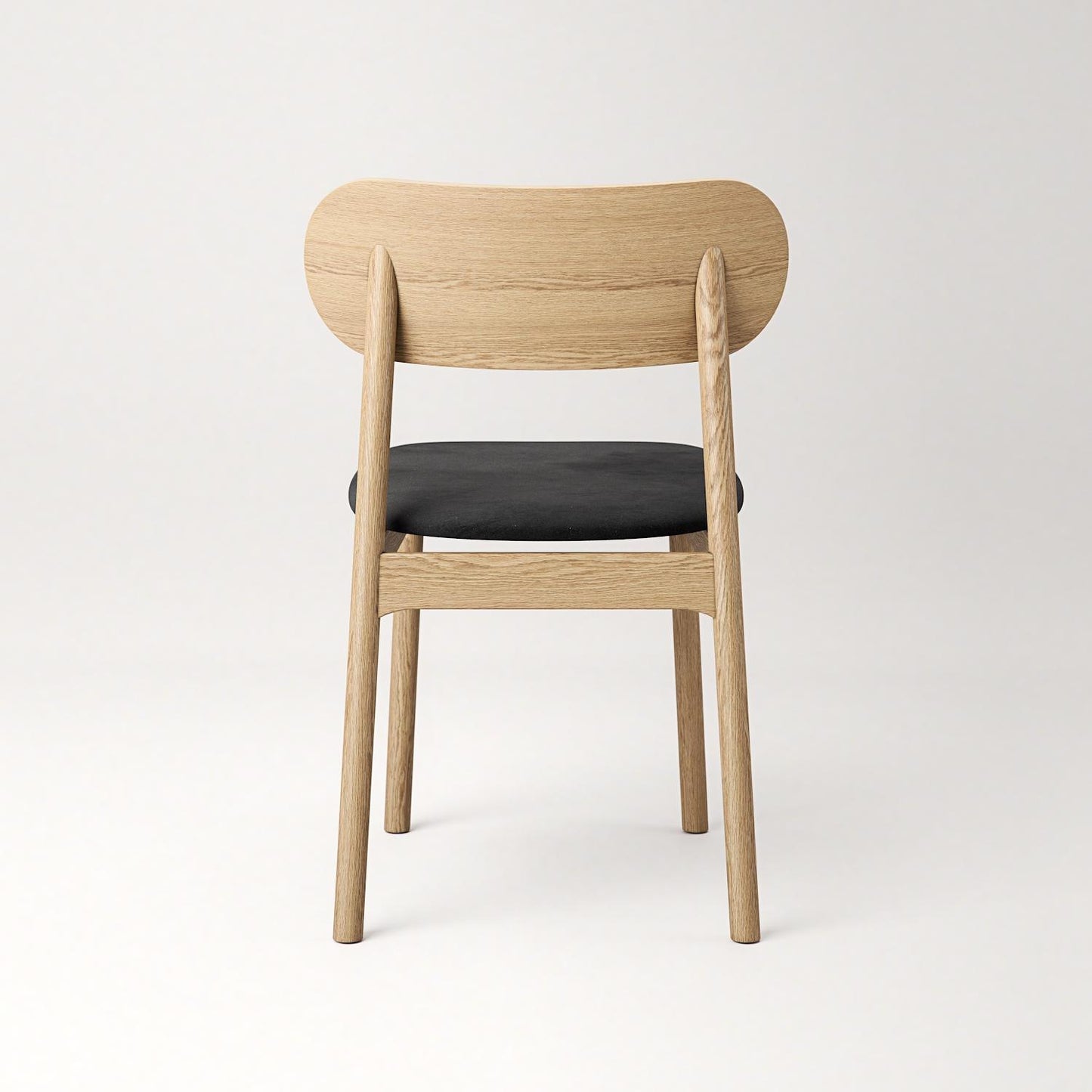 Decotique Elephant Dining Chair Natural Oak/Black Velvet