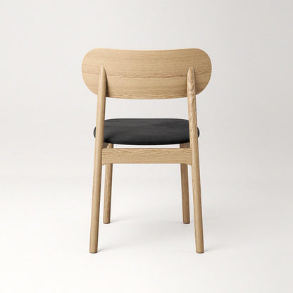 Decotique Elephant Dining Chair Natural Oak/Black Velvet
