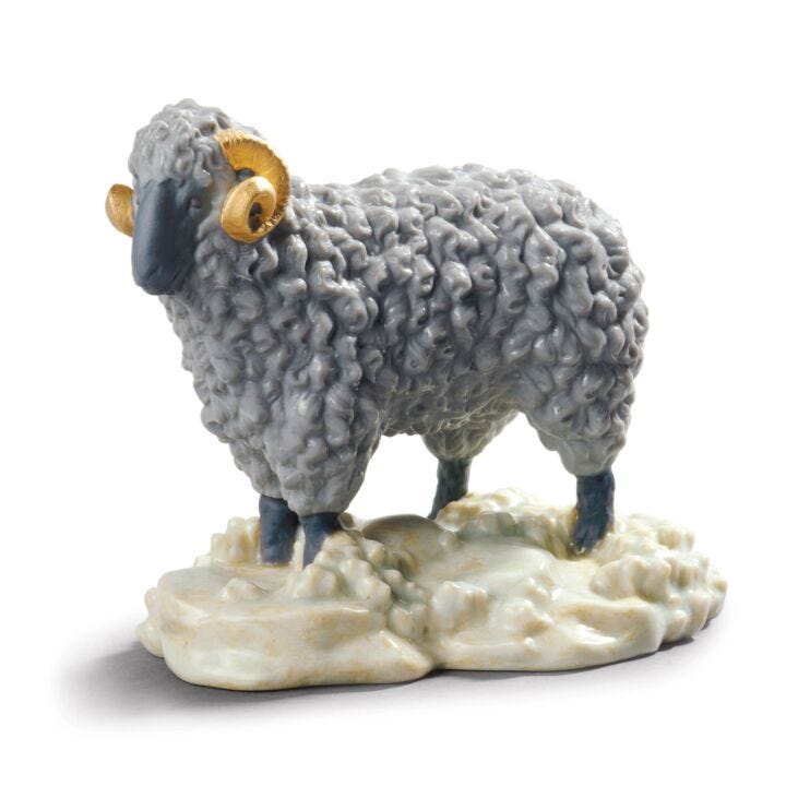 The Goat Figurine II by Lladró #Golden Lustre