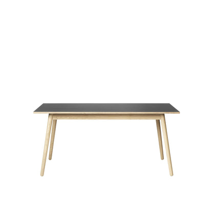 FDB Furniture C35B Dining Table 160 cm Black Lacquered Oak