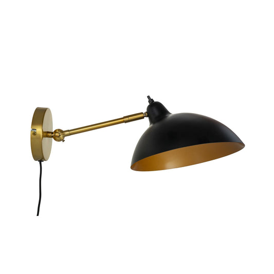 Dyberg Larsen Futura Wall Lamp Matt Black/Gold/Brass