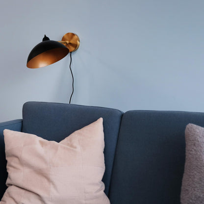 Dyberg Larsen Futura Wall Lamp Matt Black/Gold/Brass