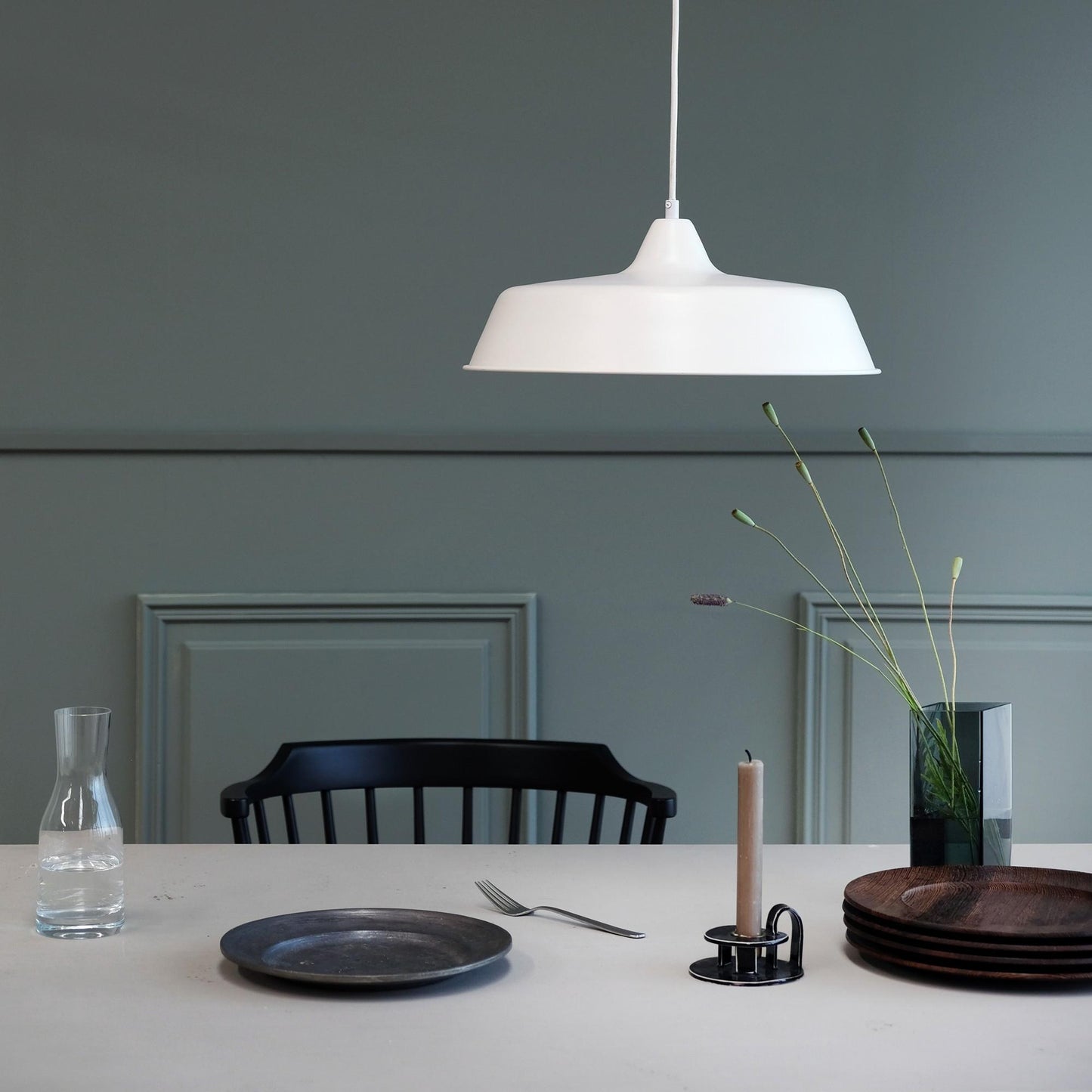 Dyberg Larsen Raw Pendant Dark Green