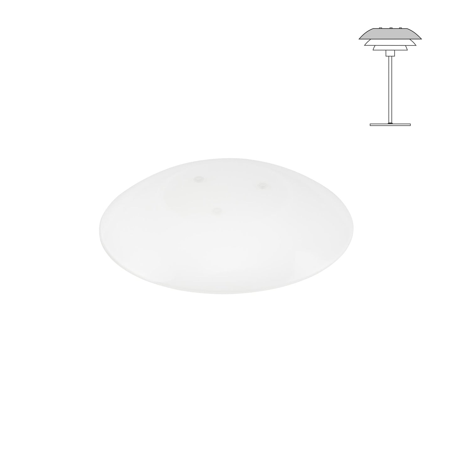 Dyberg Larsen Spare Screen For DL90 Upper Shade White