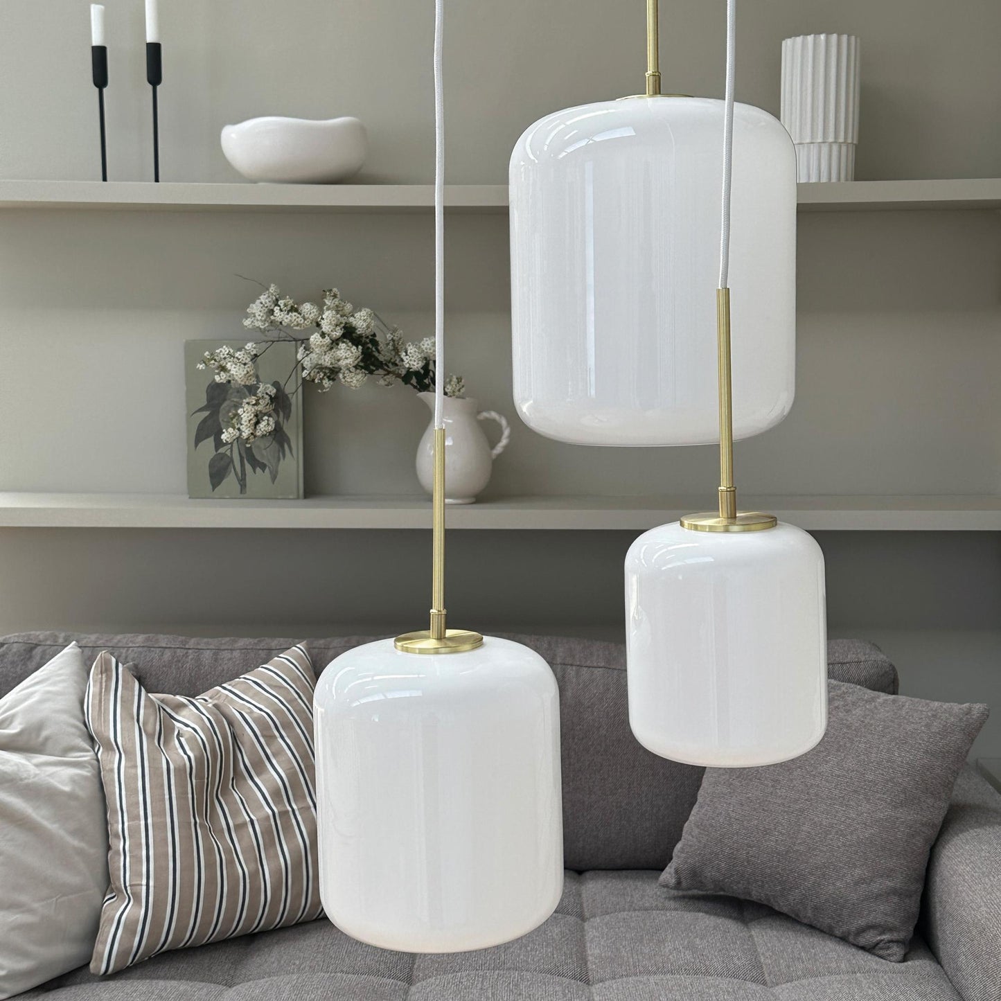 Dyberg Larsen Silvia D20 Pendant Opal/ Brass