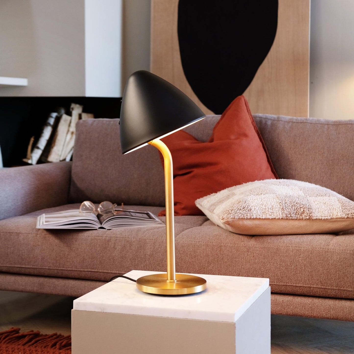 Dyberg Larsen Oulu Table Lamp Black/ Brass