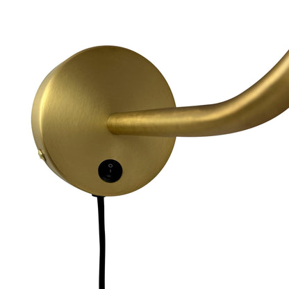 Dyberg Larsen Oulu Wall Lamp Black/ Brass