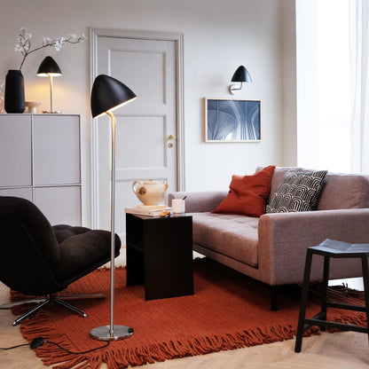 Dyberg Larsen Oulu Wall Lamp Black/ Brushed Steel