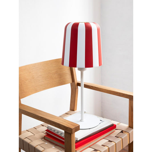 Dyberg Larsen Gry Table Lamp Dark Red/ White