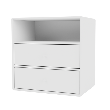 Mini 1006 Bookcase w. 2 Drawers by Montana #New White