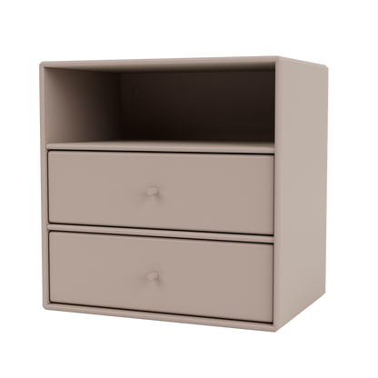 Mini 1006 Bookcase w. 2 Drawers by Montana #Mushroom